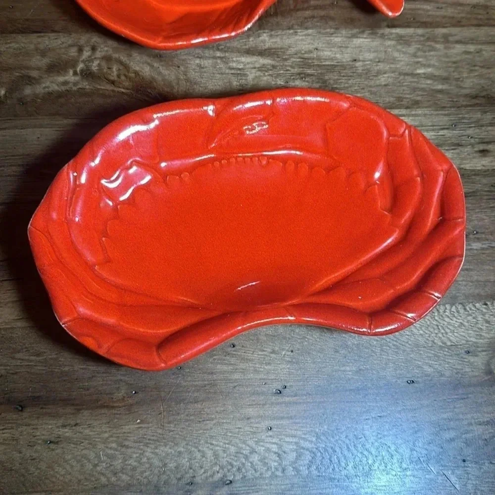 Williams Sonoma Home Dining Kitchen Lobster Dish Spoon Rest Bundle (2 pc)